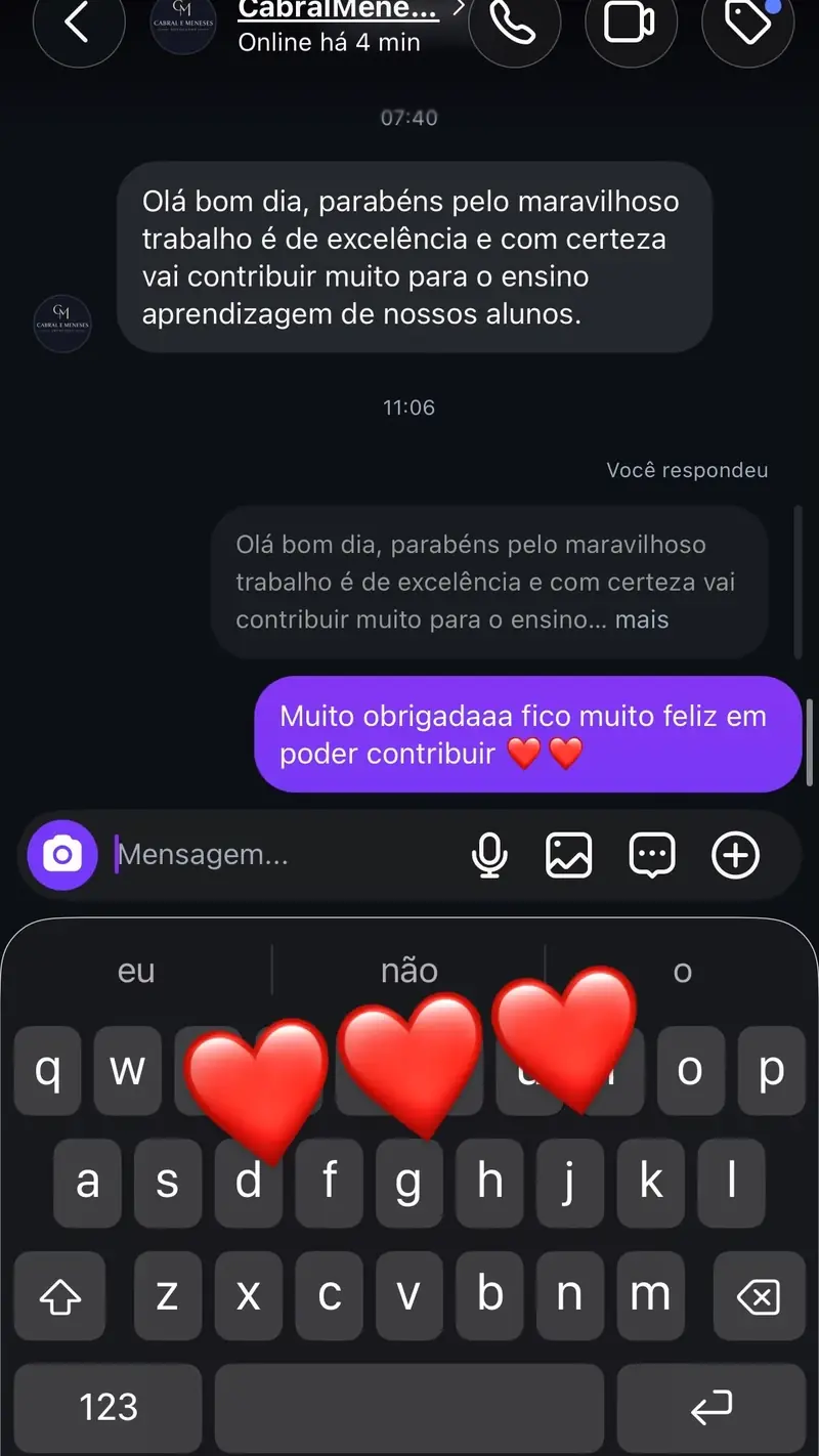 Depoimento de professor
