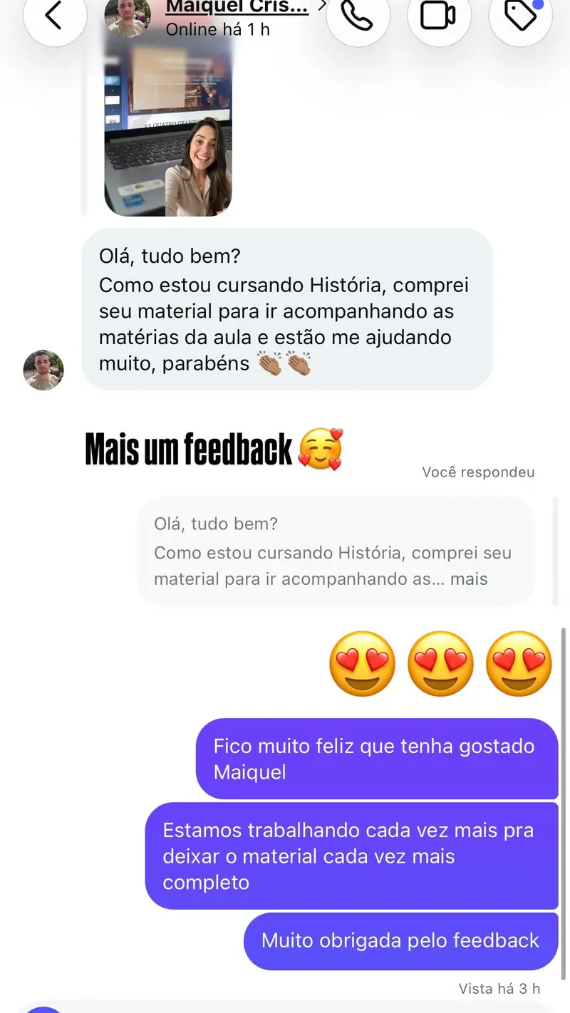 Depoimento de professor